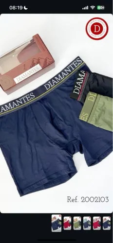 Cueca Box Diamantes - Conforto e Estilo