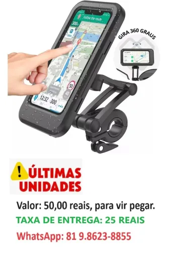 suporte de celular na moto