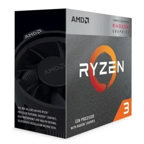 Processador AMD Ryzen 3 3200G 3.60GHz (4.00GHz Max Turbo) 4N/4T 6MB Cache AM4 - WZetta
