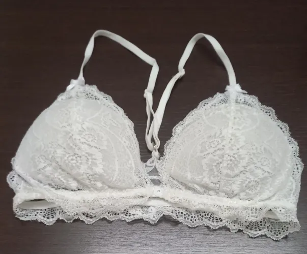 Sutiã renda branco tamanho P