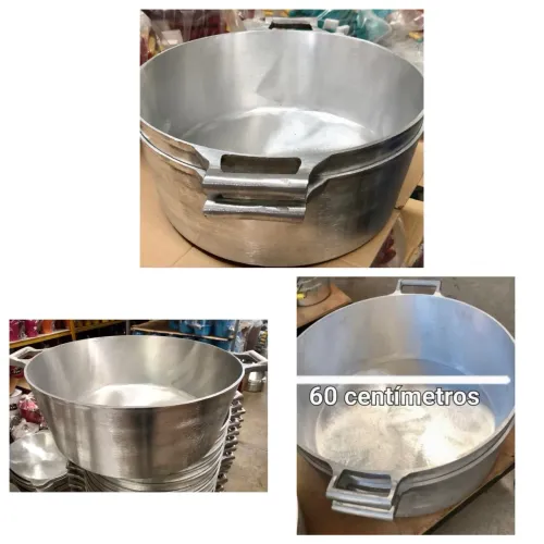 Panela 60 cm alumínio batido (faz 15 kilos de arroz)