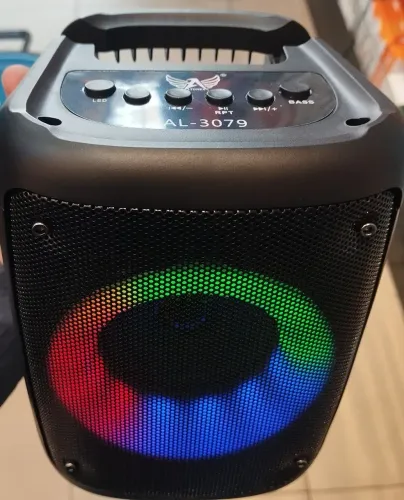 Caixa De Som Bluetooth LED Bass Al-3079<br>