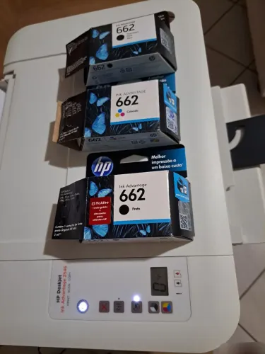 Impressora HP DESKJET 2546 + 04 Cartuchos 662 Original HP (Ipatinga)