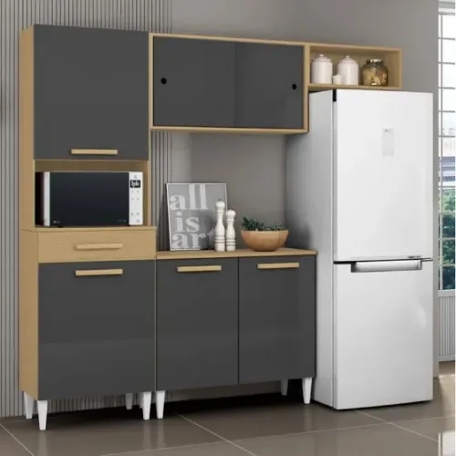 Armário de Cozinha Compacta com 06 Portas 01 Gaveta varios modelos