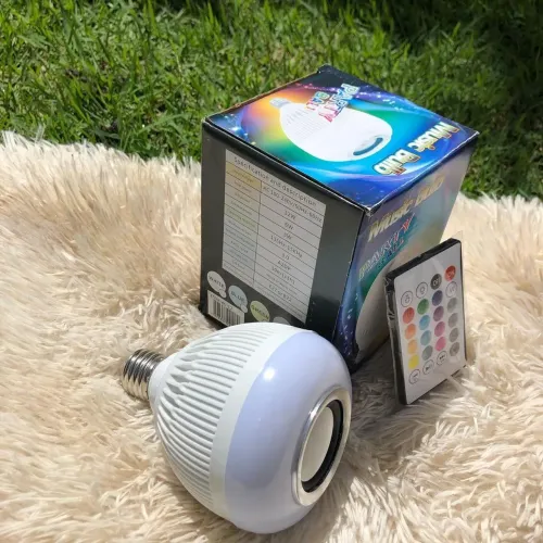 Lâmpada de Som Bluetooth Party Ball - Iluminação e Música