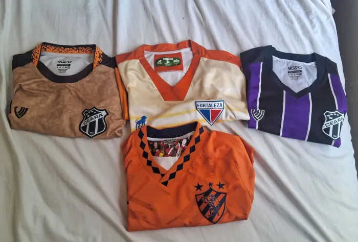 Lote com 4 camisas Times Nordestinos