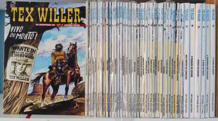 Tex Willer, As Aventuras de Tex Quando Jovem 1 ao 33, 37, 41, 45 a 52