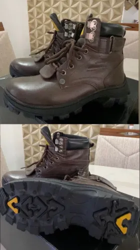 Bota de Couro Legítimo Nova número 34/35 Marron 