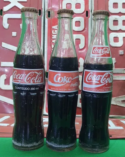 3 Garrafas Coca-Cola Antigas - Colecionador
