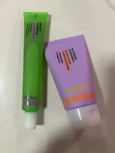 Kit de Skincare Sallve - Sérum Antiacne e Esfoliante Enzimático