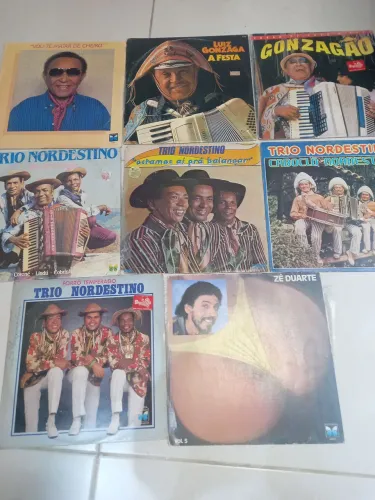 Lote 8 lp vinil forro raiz