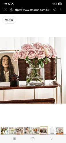 Kit com 3 Vasos Decorativos de Vidro Grosso