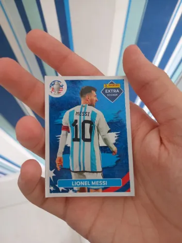 Figurinha do messi legend azul,copa america 2024
