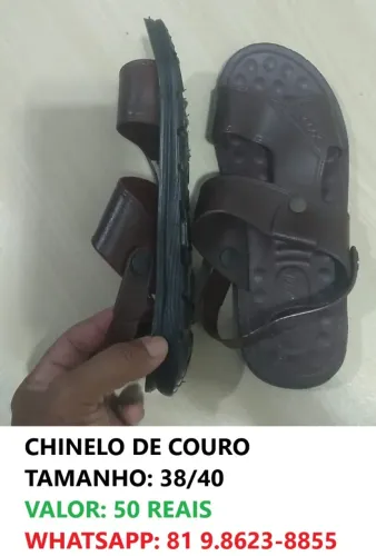 CHINELO DE COURO NOVOS