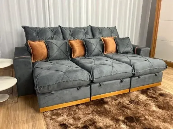Sofá Retratil e Reclinável Gran Bello Pleno 2,90m