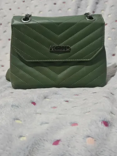 Bolsa MédiaFeminina Transversalede Ombro Verde Militar