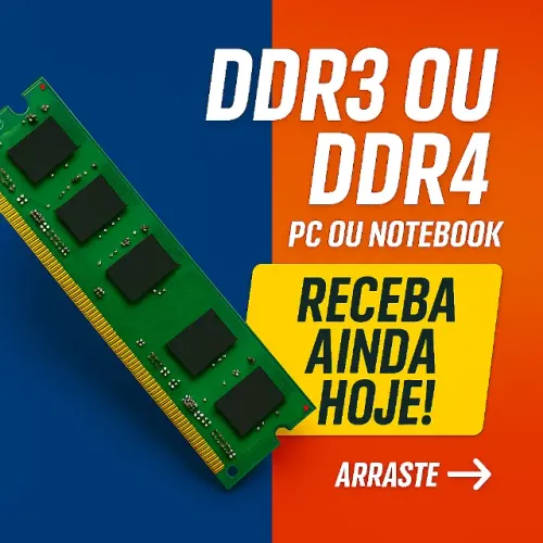 Memória RAM para PC e Notebook | DDR3 DDR4 | Alto Desempenho e Velocidade