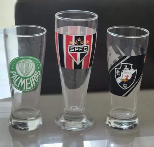 Kit Copos Tulipa São Paulo, Palmeiras e Vasco