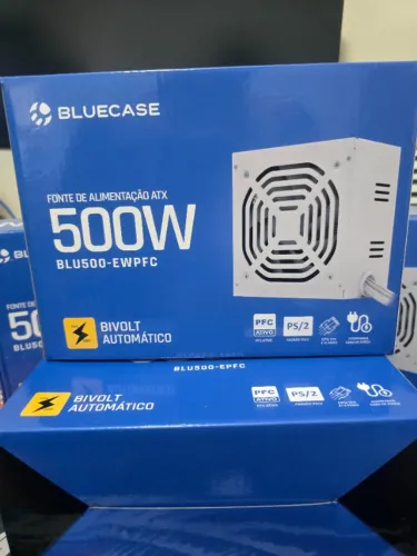 Fonte ATX Branca 500W PFC Ativo Bivolt Auto PS/2