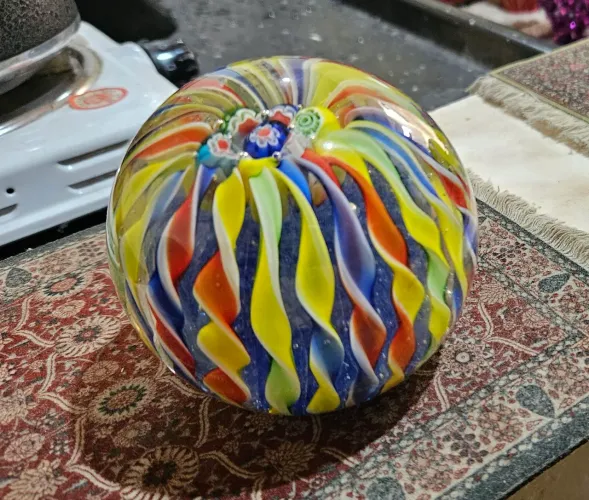 Esfera de Vidro Murano Colorida