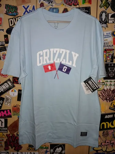 Camiseta Grizzly Original - Azul Claro G