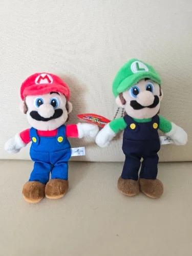 Bonecos Mario e Luigi - Originais do Universal Studios Japan (USJ) - Raros!