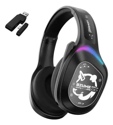 Headset Gamer Bzumk Gt801 Sem Fio Com Rgb