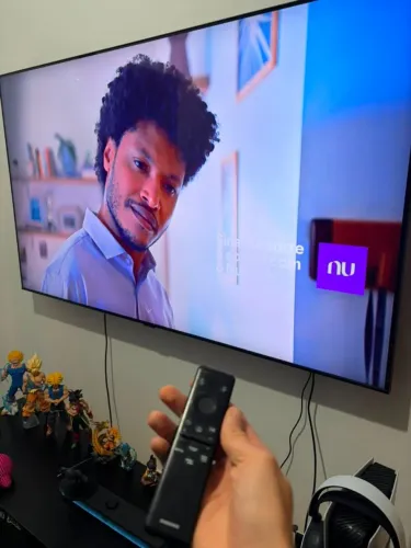 Tv Samsung Crystal UHD 4k modelo exato na foto marilia sp