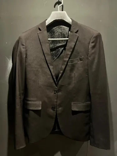 Terno Preto Slim fit Cia do terno