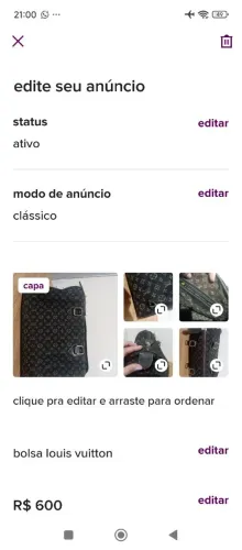 Bolsa mala Louis Vuitton