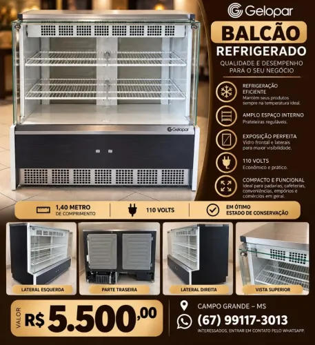 Balcão refrigerado