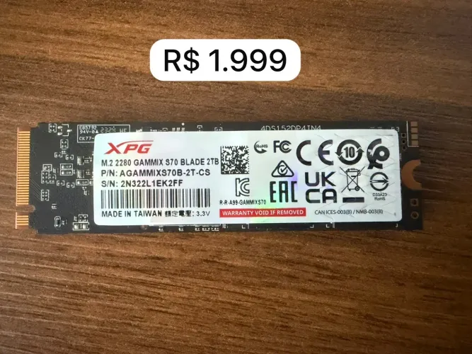 SSD NvMe vários