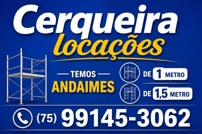 Locação de equipamentos para construção,ou reformas 