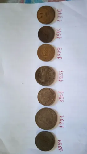 Colecionadores moedas antigas