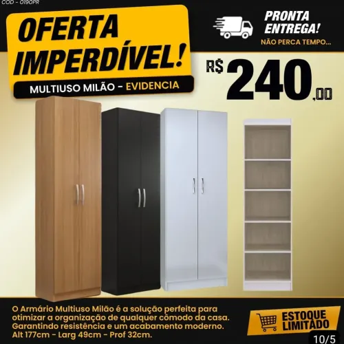 Armário Multiuso Milão 2P
