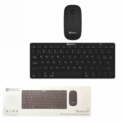 Lacrado Kit Teclado e Mouse DarkType HREBOS IF-751