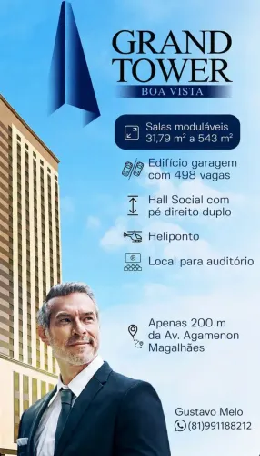 Sala/Conjunto para venda tem 543 metros quadrados em Boa Vista - Recife - Pernambuco