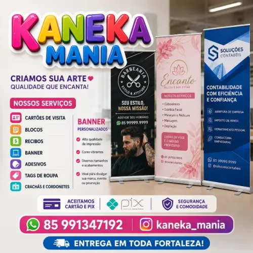 Banner de lona com arte gratis
