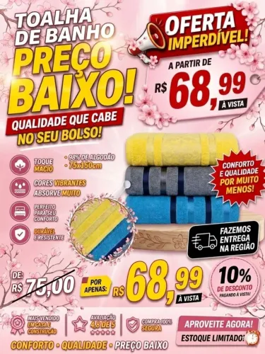Toalha de banho