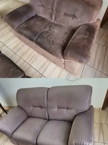 Limpeza a seco de sofá 