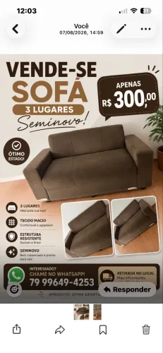 Sofá 3 lugares