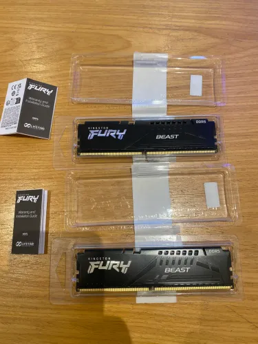 Kit Memória RAM Kingston Fury Beast DDR5 32GB (2x16GB) 5600MHz CL40 - Garantia Vitalícia