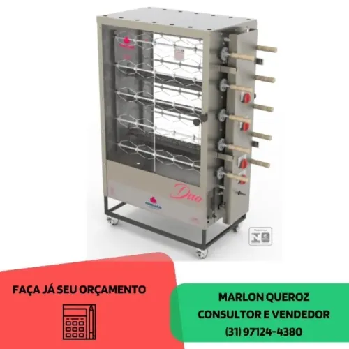 Assadeira de Frango 10 Espetos Progas Nova