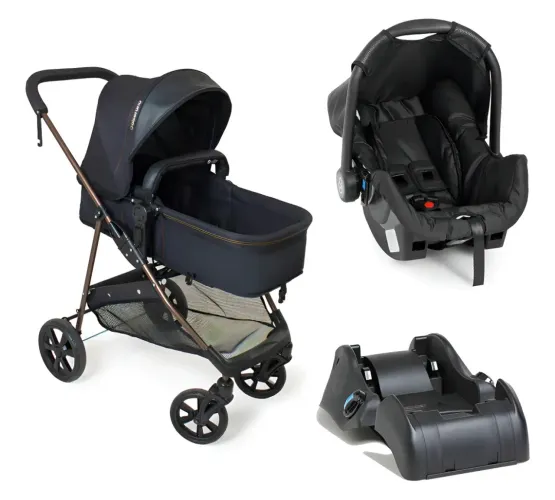 Carrinho de bebê 3 em 1 - ?Venda apenas para retirada em Criciúma e região?