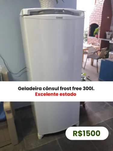 Geladeira cônsul frost free 300l