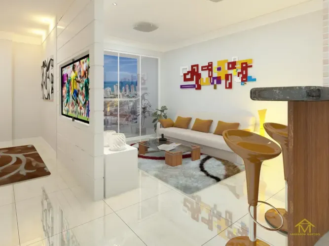 Studiomodernoeinteligente: Sollar Joaquim Ferreira com 35.43 m²em Praia deItaparica,