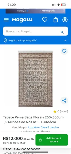 tapete turco venetian Bege Florais 200x300