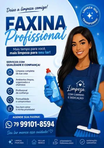 Faço faxina em Americana e outras regiões perto