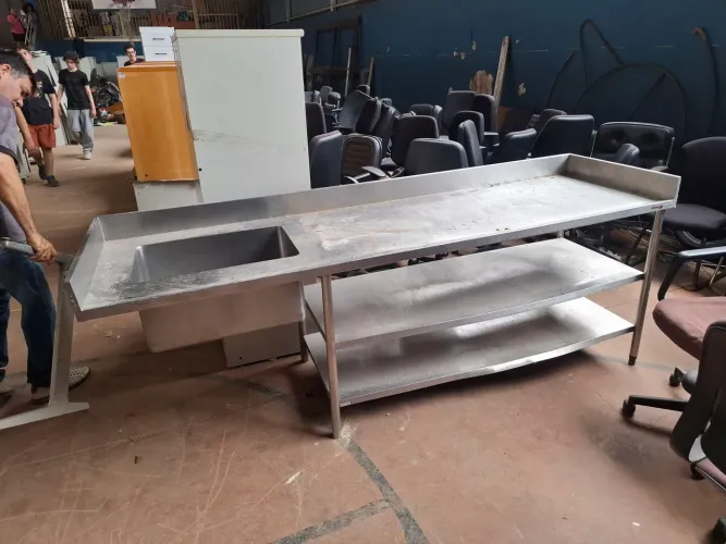 Pia inox industrial 