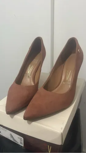 Scarpin Vizzano Preto ou Rosê N 40 - Excelente Estado
